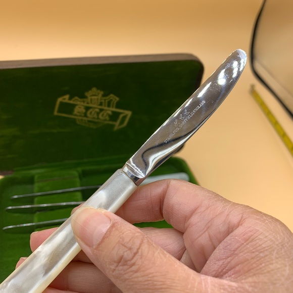 Vintage Stainless Sheffield England Knife Knives Set of 4 Pearl Handles 6” - Picture 4 of 8